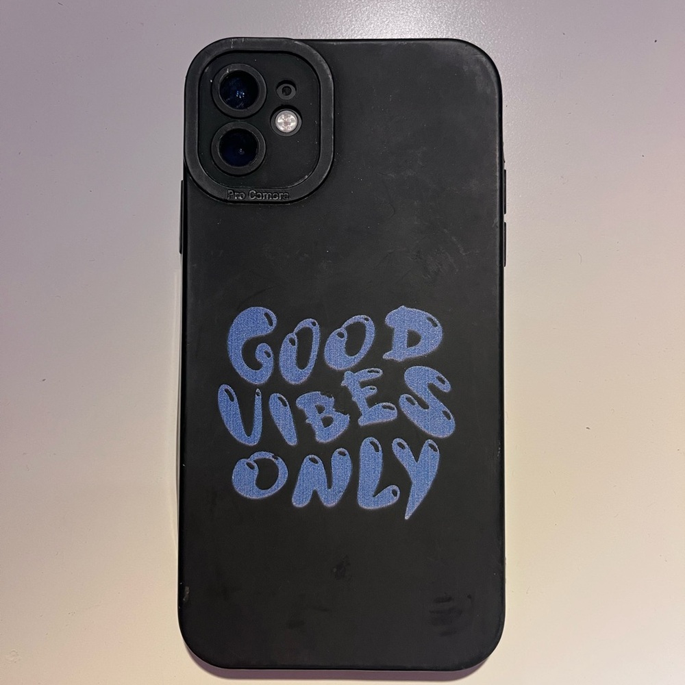 SHEIN Black and Blue Minimalist iPhone Cover